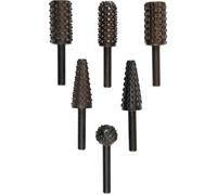 KWB Einhell 49495500 Juego de 10 escofinas para fresar madera tallada chapa Ø6mm