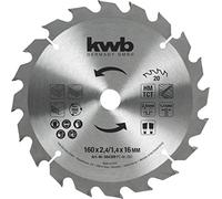 kwb Hoja de sierra circular 173 x 30 mm, fabricada en Alemania, funcionamiento suave, especial para máquinas de batería, universal, por ejemplo, metales, madera y plásticos.