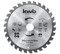kwb Hoja de sierra circular de 160 x 20 mm, fabricada en Alemania, funcionamiento suave, especial para máquinas de batería, universal, por ejemplo, metales, madera y plásticos.