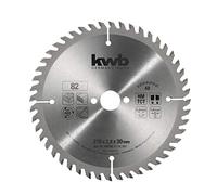 kwb Hoja de sierra circular de 216 x 30 mm, corte muy fino, apta para encimeras, madera y placas revestidas