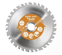 kwb Hoja de sierra circular de 350 mm, fabricada en Alemania, con punta de carburo, a prueba de clavos, para madera con residuos de metal