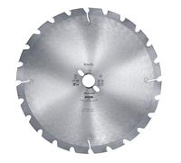 kwb Hoja de sierra circular de 350 x 30 mm, fabricada en Alemania, dientes trapezoidales especiales a prueba de clavos, calidad de corte media, adecuada para madera blanda y dura, madera maciza y