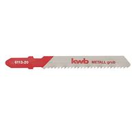 kwb Hojas de sierra de calar para metal 611325 (grueso, HSS, broca, T118B) y para Einhell RT-JS 85