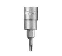 kwb inserto de vaso profesional T 10 Bit de acero CV (accionamiento: cuadradillo de 1/4 pulgada, cromado mate)