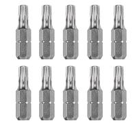 kwb juego de 10 puntas Torx 20 de acero industrial, puntas de 25 mm, hexágono exterior 1/4'', juego de puntas de destornillador