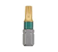 kwb Juego de 2 puntas Torx T30 de titanio de 25 mm (1/4 hexagonales, TQ 60 acero, ISO 1173 C6.3)