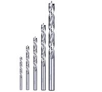 kwb Juego de brocas en espiral para madera de AKKU-TOP FCE - Juego de 5 brocas con brocas para madera dura HSS-M2 - Diámetro de 3 mm, 4 mm, 5 mm, 6 mm y 8 mm