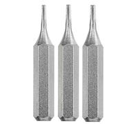 kwb Juego de brocas Pentalobe TS-1, TS-4, TS-6 de 28 mm para mecánica fina (eje de 4 mm, acero TQ 60, con tira de retención, para soporte de microbrocas)