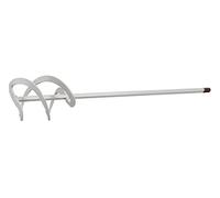 kwb Mezclador de mortero de 90 mm de diámetro x 400 mm, metal, universal, blanco, diámetro de 8 mm, vástago hexagonal