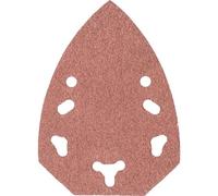 kwb Papel de lija para ratón, 96 x 136 mm, de corindón precioso con grano 40, cambio sin herramientas, encolado de resina sintética y soporte de papel reforzado para el pulido grueso de madera y metal