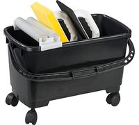 kwb professional set de lavado de baldosas de 3 partes - cubo de lavado de 24 l con doble rodillo de presión, esponja de goma celular, 1 placa de yeso con cubierta de hidrosponja, Made in Germany