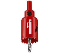 kwb Sierra perforadora bimetálica HSS Ø 32 mm con vario-dentado progresivo, alta precisión, vástago hexagonal, profundidad de corte de 38 mm y broca central