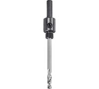 kwb Vástago hexagonal 499003 para sierra de corona Easy-Cut de 25 mm con rosca de 1/2" - 20 UNF, incluye broca de centrado HSS