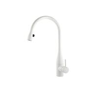 KWC Eve 4, grifo para lavabo, blanco mate, alta presión