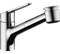 KWC Isla 2, grifo para lavabo, cromo, para baja presión