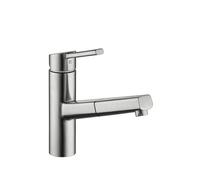 KWC Luna E8, grifo para lavaplatos, acero inoxidable, alta presión