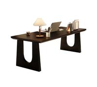 Kx9Lb8d Escritorio Escritorio Moderno y Espacioso for computadora portátil con Patas de Acero al Carbono, Escritorio Minimalista for Oficina en casa(Negro,XL)