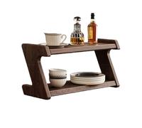 Kx9Lb8d estante para tazas Estantería de escritorio madera, organizador encimera, soporte for tazas café, vasos y artículos esenciales for el té organizador de tazas de cocina