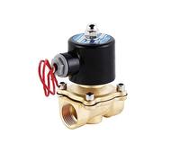 KXIWLUFV Válvula Solenoide de latón 3/4 Pulgadas, 24V, 12V, 220V, 110V, válvula solenoide Normalmente Cerrada Fo(G-110VAC-NBR-SEAL)