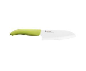 KYOCERA | Cuchillo Santoku de cerámica GEN GREEN, hoja: 14 cm