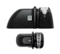 Kyocera DS-38, Afilador de cuchillos de diamante para cuchillos de acero y cerámica, alimentado por batería, solo para uso con la mano derecha