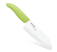 Kyocera Santoku, de cerámica Blanca Hoja, Verde Manzana Mango,