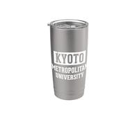 Kyoto Metropolitan University Japón Estilo Universitario Vaso térmico de acero inoxidable de doble pared
