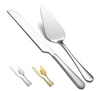 Kyraton Juego de Cuchillo Y Servidor Para Pastel de Boda, conjunto de corte de pastel de acero inoxidable para boda incluyen cortador de pastel y servidor de pasteles perfecto para boda, Navidad