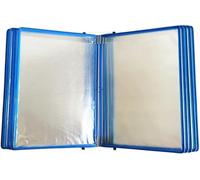 KYUEPONG Sistema de referencia para pared, Portadocumentos A4 montado en la pared, Carpeta Porta archivos , Exhibición de libro con tapa póster 10 paneles
