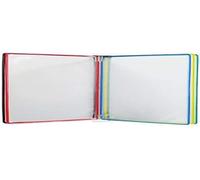 KYUEPONG Sistema de referencia para pared, Portadocumentos A4 montado en la pared, porta documentos con 5 paneles y 10 bolsillos para