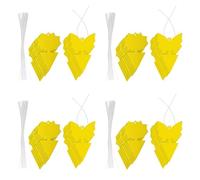 Kznifmk 80 Piezas Trampas Adhesivas, Trampa para Moscas de la Fruta y Mosquitos Trampas Adhesivas Amarillas para Insectos para Uso y Exteriores Atrapa Insectos para Moscas Blancas