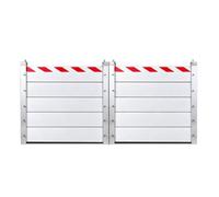L 580cm H 100cm Barrera de Defensa Contra Inundaciones Para Puerta Garaje | Aluminio Barrera Anti Inundaciones Reutilizables Impermeable Puerta Divisoria Temporal Para Exteriores Fácil Montaje