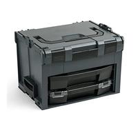 L-BOXX Sortimo LS-Boxx 306 - Maletín de herramientas en color antracita, con i-Boxx 72 vacío y cajón LS 72 vacío, maletín de herramientas L-BOXX vacío, compatible con LBoxx