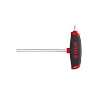 L-key with T-handle ComfortGrip, Hex with side drive, matt chrome-plated - 334DS ComfortGrip 10,0 x 200 mm