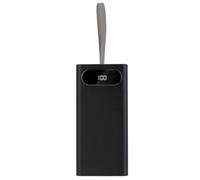 LA BAIESO Caja de Batería DIY 28x18650 Caja de Banco de Energía de 10 W Baterías Soporte de Caja de Almacenamiento Desmontable con Luz de Camping Negro