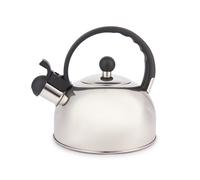 La cafetière hervidor silbante de acero inoxidable 1,3 litros, placa