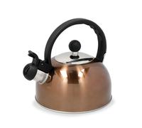 La cafetière hervidor silbante de acero inoxidable efecto cobre 1,3l