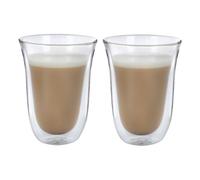 La cafetière - juego de 2 tazas para café con leche, doble pared