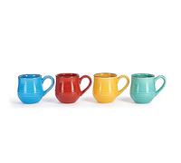 La Cafetière Mysa Brights Tazas para Espresso, Juego de 4, Cerámica, Azul (LCBRESPRESS4PC)