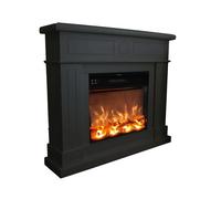 La chimenea eléctrica fuego roberta gris combina elegancia y funcionalidad. fácil de instalar sin herramientas adicionales, su diseño gris es ideal para salones, despachos o espacios representativos. 