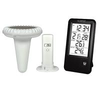 La Crosse Technology WS9068 - Estación de temperatura con sonda para piscina, color negro