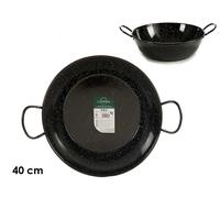 LA DEHESA Sartén Honda esmaltada con asas 40 cm Negro