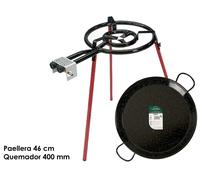 LA DEHESA Set de Paellera Esmaltada 46cm con Quemador 400