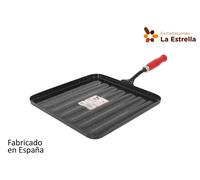 La Estrella Asador Cuadrado Jaspeada 23cm