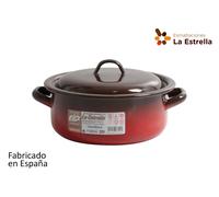 La Estrella Cacerola Esmaltada con Tapa Fuego 20cm - 2.5L