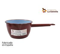 LA ESTRELLA Cazo Pico 16 cm Porcelana Esmaltada Teja