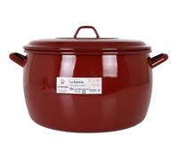 LA ESTRELLA Olla Abombada 32 cm Porcelana Esmaltada Teja