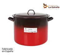 La Estrella Olla Alta con Tapa 30cm 16L Fuego