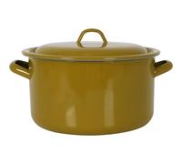 La Estrella - Olla Recta Acero Esmaltado con Tapa 22cm Verde - Resistente, Antiadherente, Versátil - Calidad Superior
