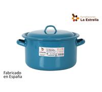 La Estrella Olla Recta con Tapa 22cm Turquesa